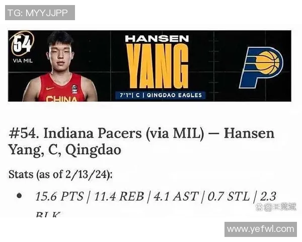 杨瀚森持续进步展现潜力弗拉格成功兑现个人天赋